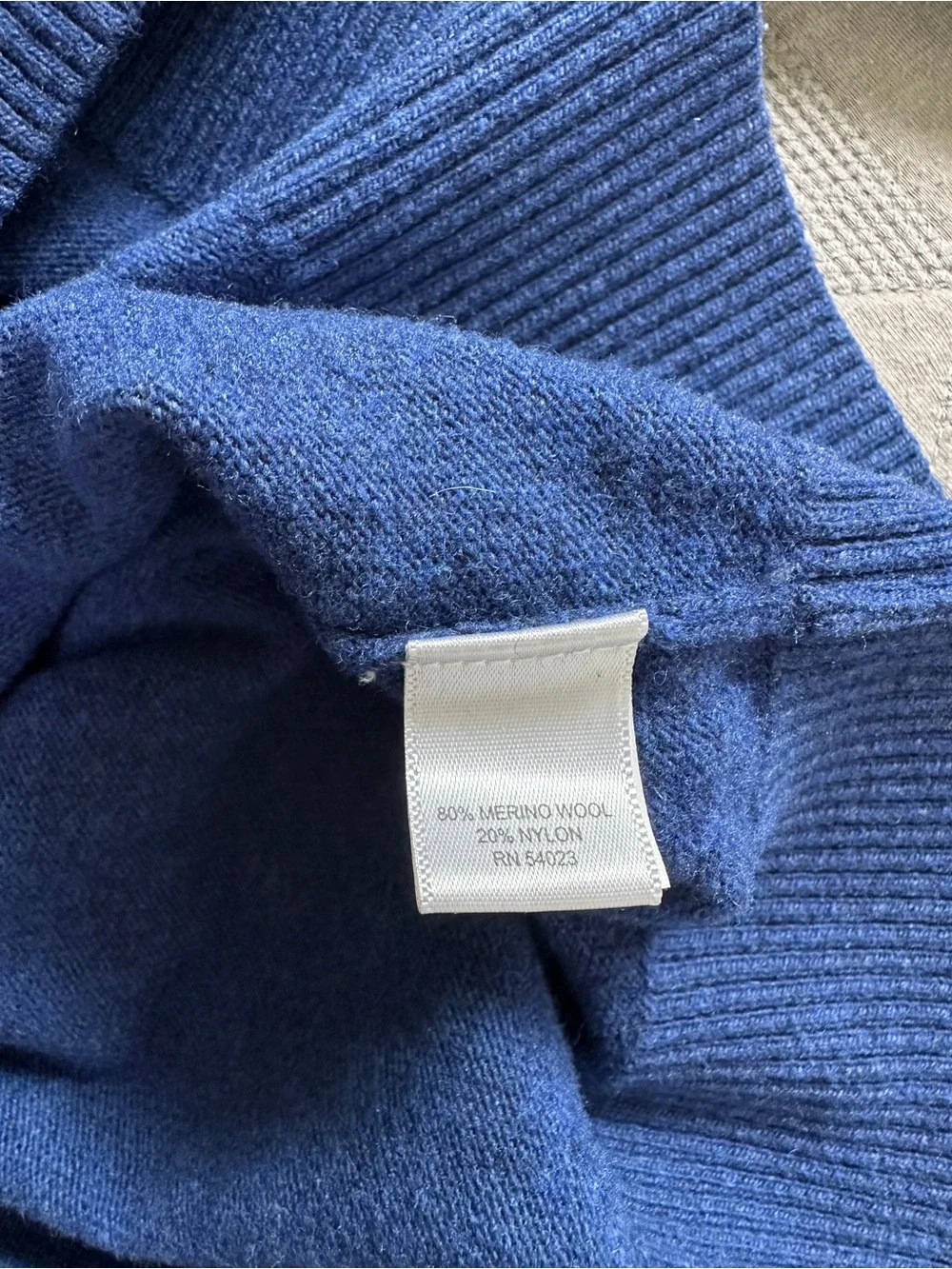 Banana Republic Mens Large Merino Wool Sweater Blue Italian Yarn Crewneck